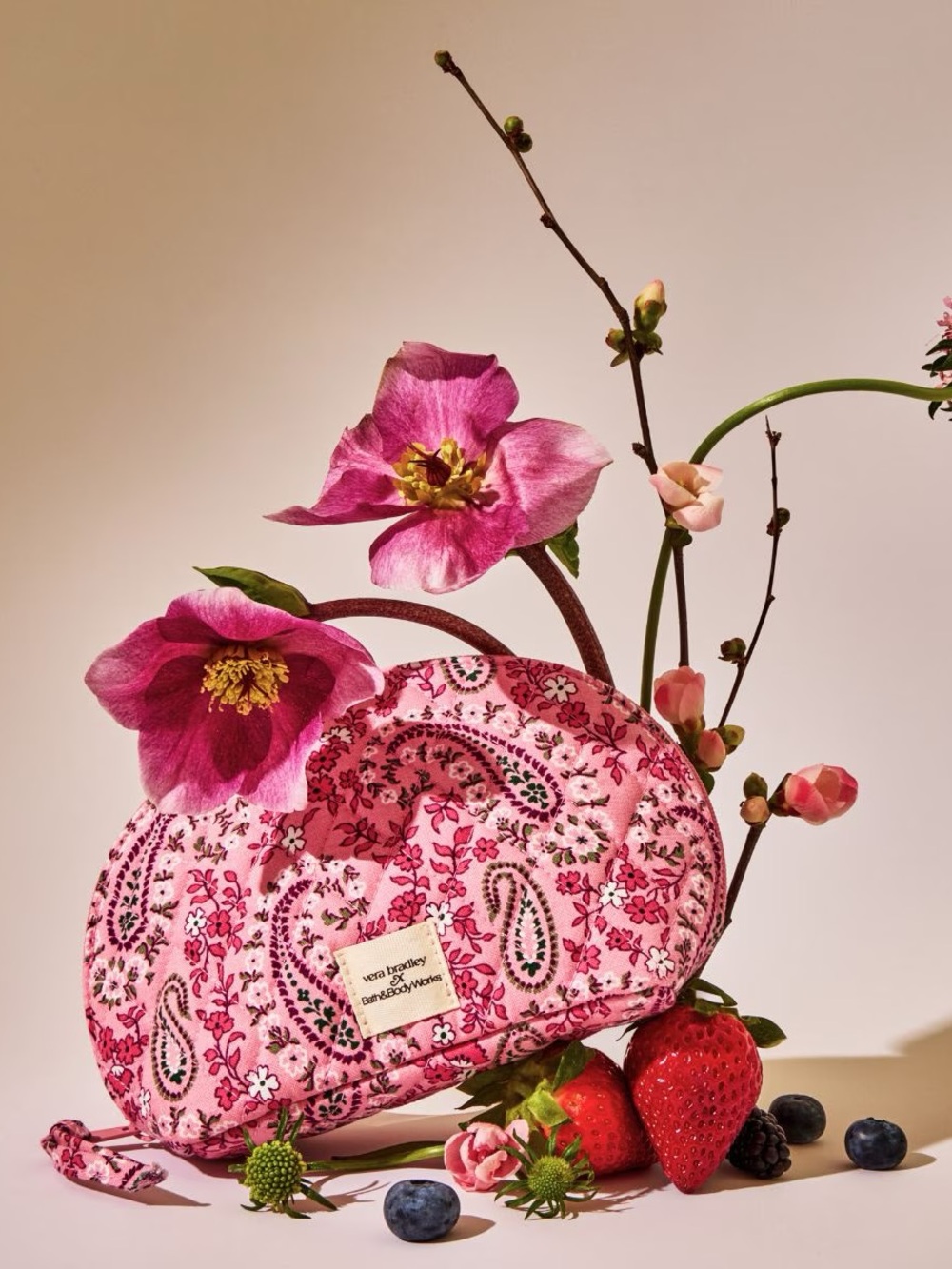 NWT: Vera Bradley Pink Paisley Gift Set